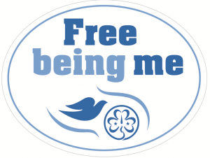 Tegning av prinsesser og en superhelt – illustrasjon fra Free Being Me-programmet